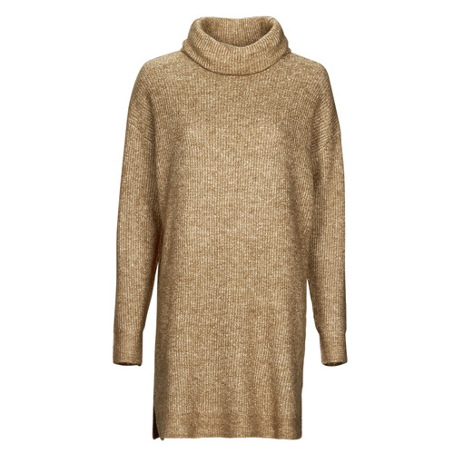 Abito corto    VICILIA ROLLNECK L/S KNIT TUNIC/SU  Beige