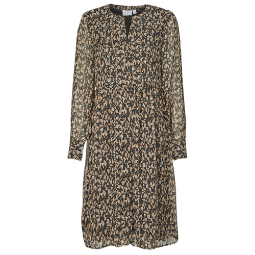 Abito corto    VIFALIA V-NECK L/S DRESS/SU  Marrone