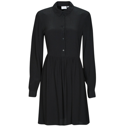 Abito corto    VIFINI L/S SHIRT DRESS/SU  Nero