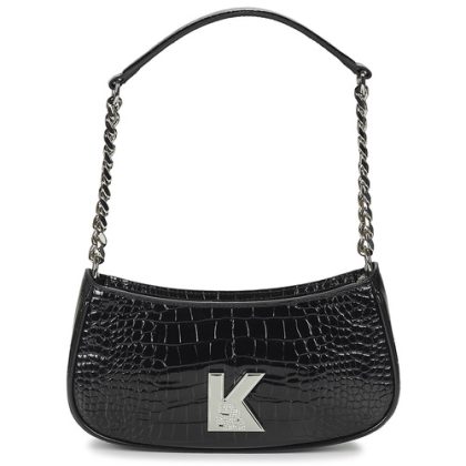 Borsa a spalla donna Karl Lagerfeld  K/KAMEO SHOULDERBAG CROC  Nero Karl Lagerfeld 8720744670957