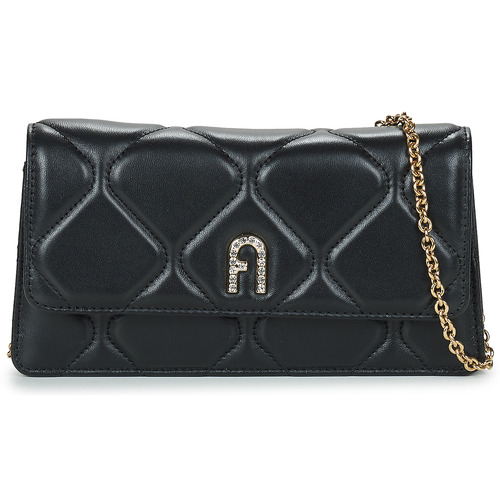 Borsa a tracolla donna Furla  FURLA DIAMANTE MINI CROSSBODY  Nero Furla 8050597428871