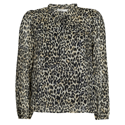 Camicetta    ONLDITSY L/S BLOUSE WVN NOOS  Marrone