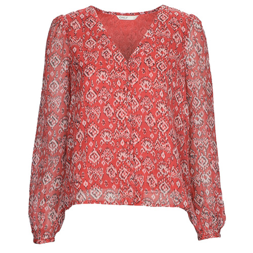 Camicetta    ONLHARPER L/S LUREX TOP  Rosso