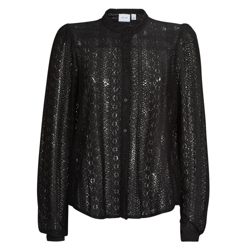 Camicetta    VICHIKKA LACE L/S SHIRT  Nero