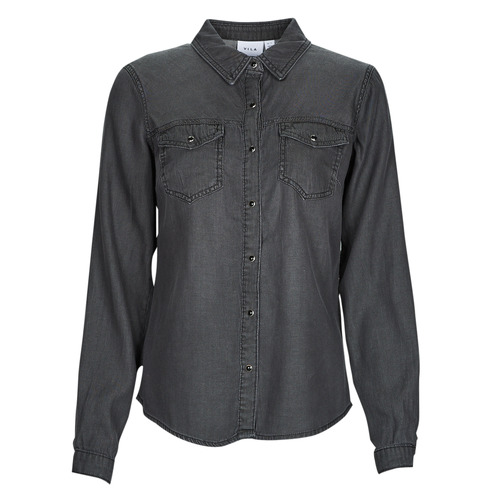 Camicia    VIBISTA DENIM SHIRT/SU-NOOS  Nero