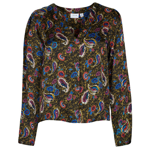 Camicia    VISURINA V-NECK L/S TOP/  Multicolore