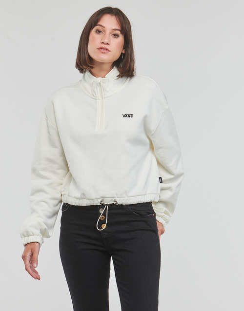 Felpa-LEFT-CHEST-HALF-ZIP-FLEECE-Bianco-1