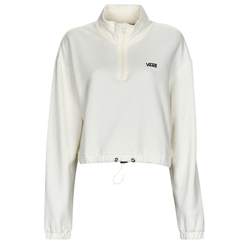 Felpa    LEFT CHEST HALF ZIP FLEECE  Bianco