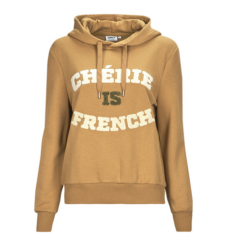 Felpa    ONLJENNI L/S FENCH HOOD CS SWT  Marrone