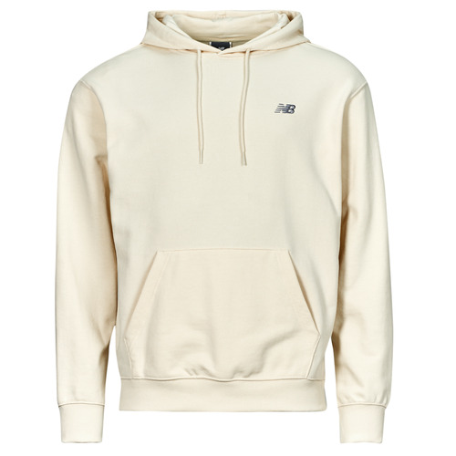 Felpa uomo New Balance  BRUSHED SMALL LOGO HOODIE  Beige New Balance 197375448640