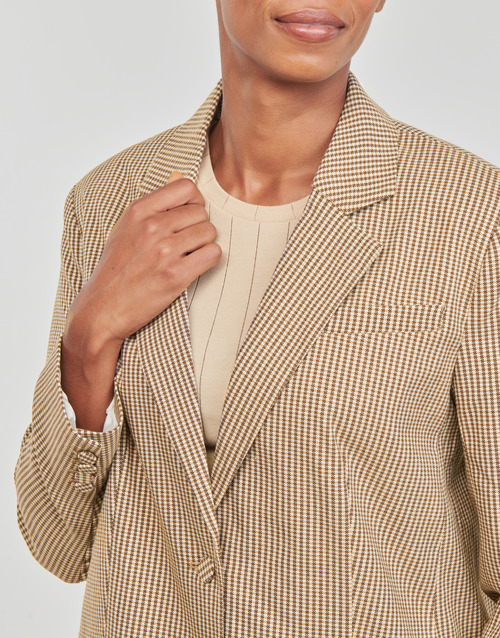 Giacca-ONLMOLLY-LS-OVS-CHECK-BLAZER-TLR-Beige-4