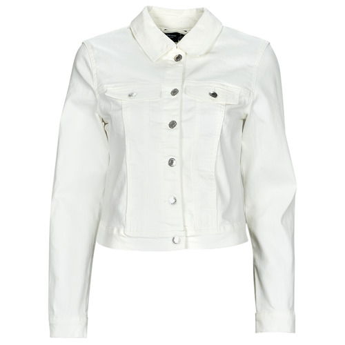 Giacca in jeans    VMLUNA LS SLIM DNM JACKET MIX GA NOOS  Bianco