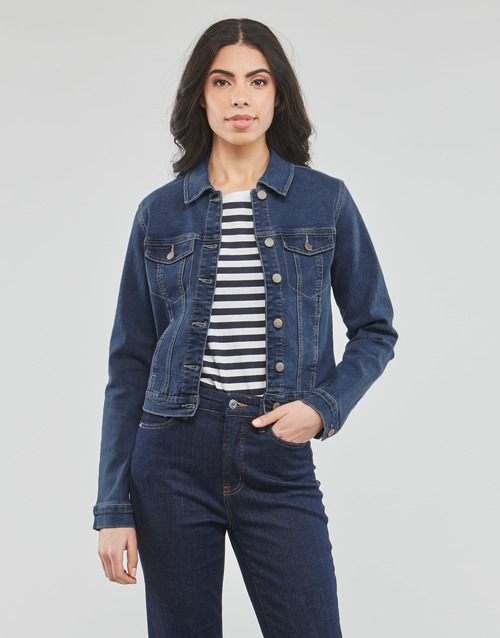 Giacca-in-jeans-VMLUNA-LS-SLIM-DNM-JACKET-MIX-GA-NOOS-Blu-1