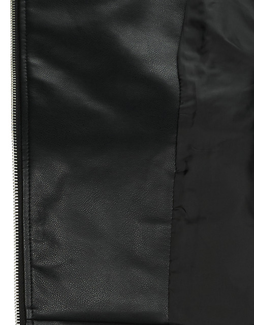 Giacca-in-pelle-NEWETTA-FAUX-LEATHER-WAISTC.-OTW-SIE-Nero-6