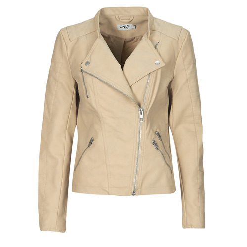 Giacca in pelle    ONLAVA  Beige