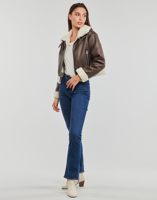 Giacca-in-pelle-ONLBETTY-FAUX-SUEDE-BONDED-AVIATOR-OTW-Marrone-2