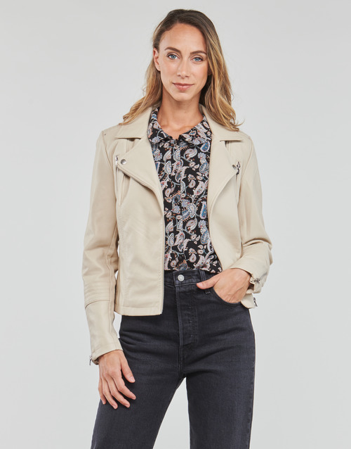 Giacca-in-pelle-ONLGEMMA-FAUX-LEATHER-BIKER-OTW-NOOS-Beige-1