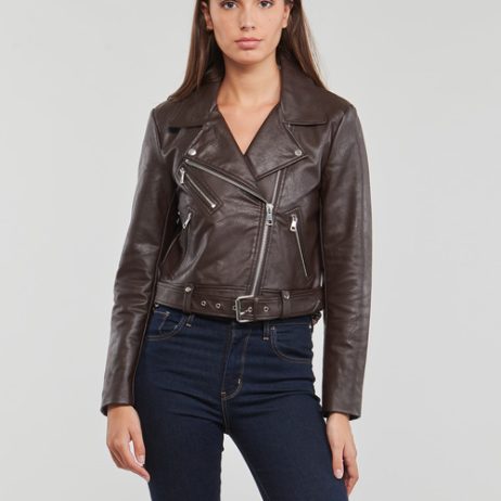 Giacca-in-pelle-ONLNEWVERA-FAUX-LEATHER-BIKER-CC-OTW-Marrone-1