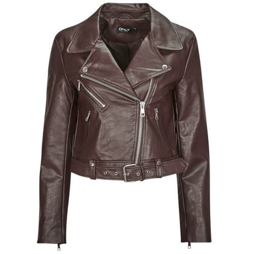 Giacca in pelle    ONLNEWVERA FAUX LEATHER BIKER CC OTW  Marrone