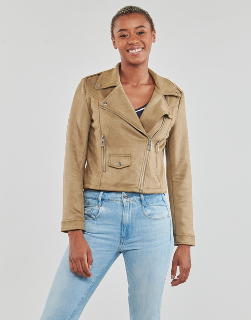 Giacca-in-pelle-ONLSCOOTIE-FAUX-SUEDE-BIKER-JACKET-OTW-Beige-1