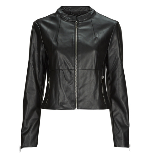 Giacca in pelle    ONLVICS FAUX LEATHER JACKET OTW  Nero