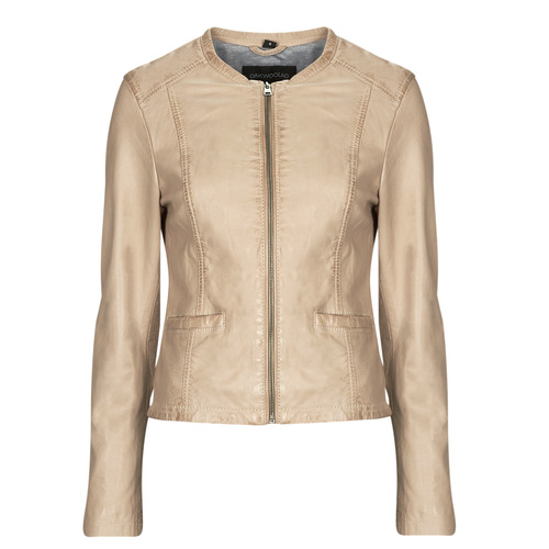 Giacca in pelle    PENNY 6  Beige