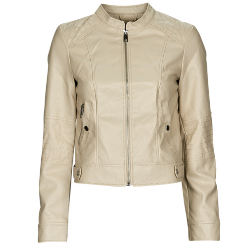 Giacca in pelle    VMLOVE LAVINE SHORT COATED JACKET  Beige