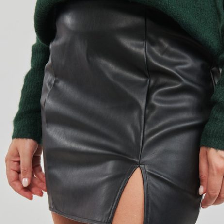 Gonna-ONLLENI-FAUX-LEATHER-SLIT-SKIRT-PNT-Nero-4