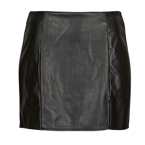 Gonna    ONLLENI FAUX LEATHER SLIT SKIRT PNT  Nero