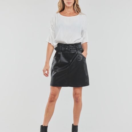 Gonna-VICHOOSY-HW-COATED-SKIRT-Nero-1