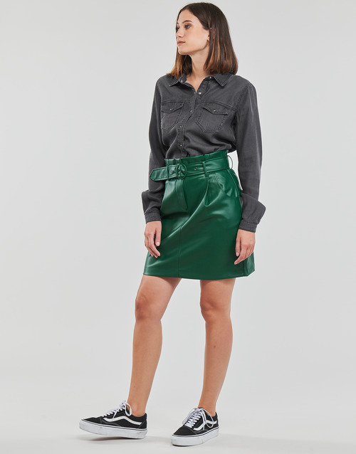 Gonna-VICHOOSY-HW-COATED-SKIRT-Verde-2