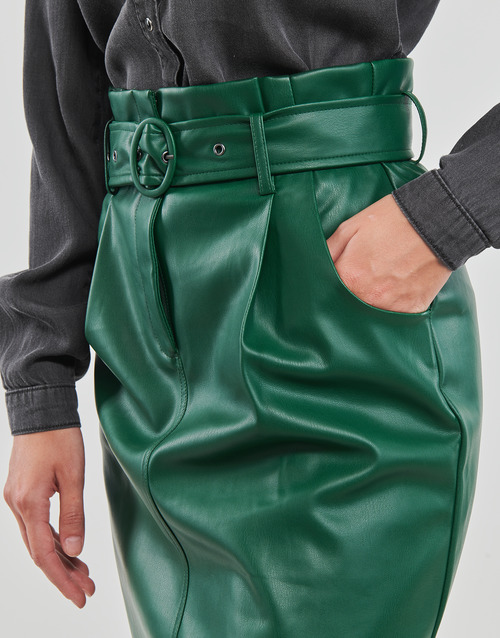 Gonna-VICHOOSY-HW-COATED-SKIRT-Verde-4