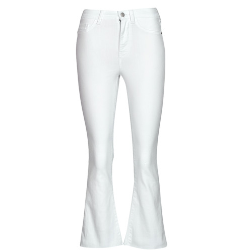 Jeans Flare    NMSALLIE HW KICK FLARED JEANS VI163BW S*  Bianco