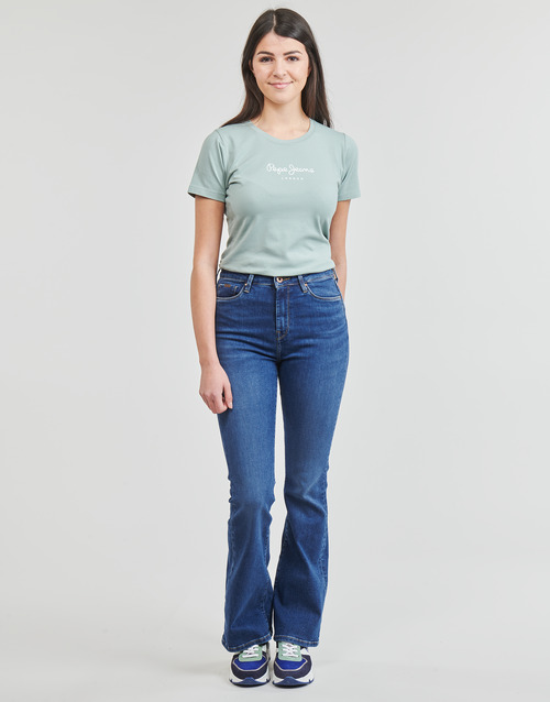 Jeans-Flare-SKINNY-FIT-FLARE-UHW-Blu-1