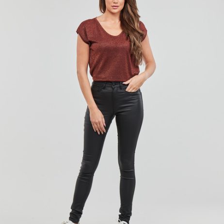 Jeans-Slim-ONLANNE-K-MID-WAIST-COATED-PNT-Nero-1