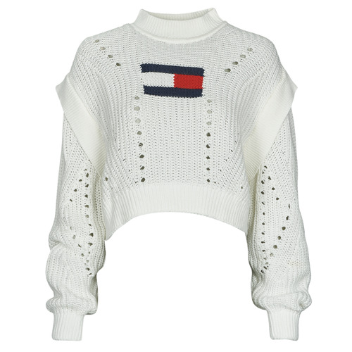 Maglione    TJW OVRSZD FLAG STITCH SWEATER  Bianco