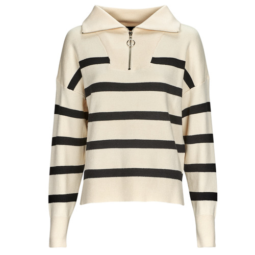 Maglione    VMSABA STRIPE LS HIGHNECK BLOUSE GA NOOS  Beige