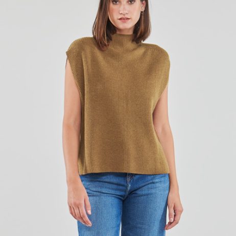 Maglione-flat-knittd-top-Marrone-1