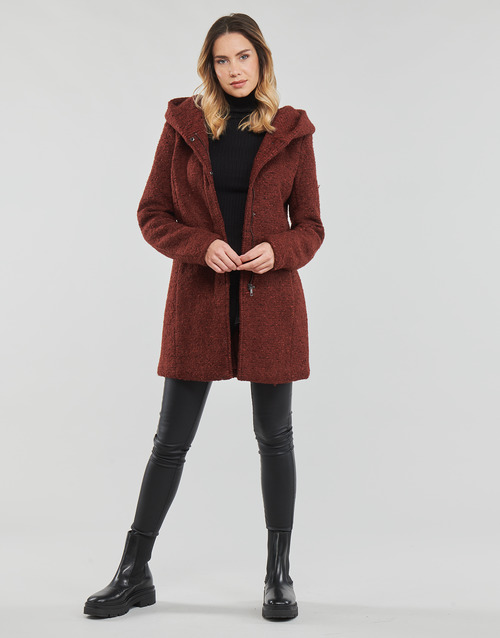 Mantella-ONLSEDONA-BOUCLE-WOOL-COAT-OTW-NOOS-Rosso-1