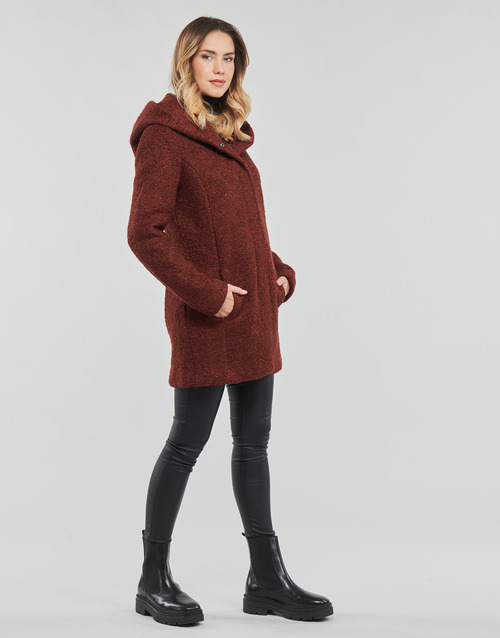 Mantella-ONLSEDONA-BOUCLE-WOOL-COAT-OTW-NOOS-Rosso-2