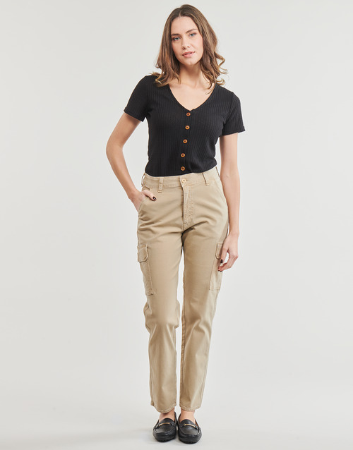 Pantalone-Cargo-CASTELLAS-Beige-1