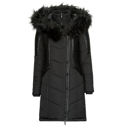 Parka    ONLNEWLINETTE FUR HOOD COAT OTW  Nero