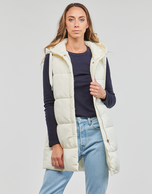 Piumino-ONLASTA-PUFFER-WAISTCOAT-CC-OTW-Beige-1