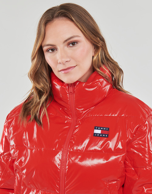 Piumino-TJW-BADGE-GLOSSY-PUFFER-Rosso-4