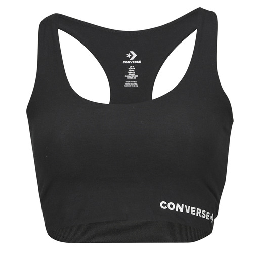 Reggiseno sportivo    WORDMARK BRA TOP CONVERSE BLACK  Nero