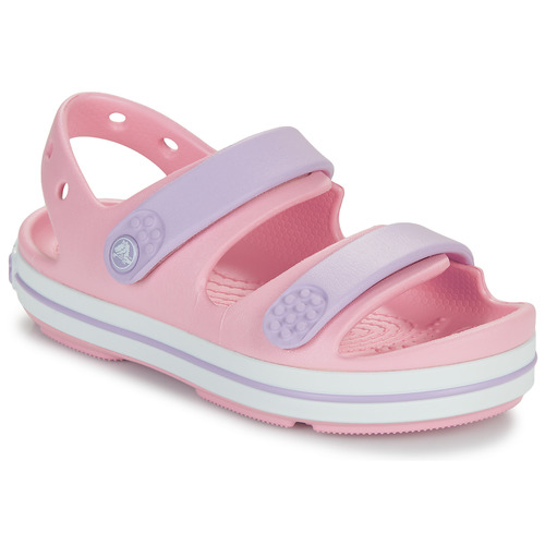 Sandali bambini ragazza Crocs  Crocband Cruiser Sandal K  Rosa Crocs 196265603770