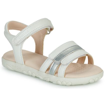 Sandali bambini ragazza Geox  J SANDAL HAITI GIRL  Bianco Geox 8056206496484