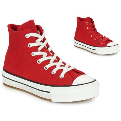 Scarpe bambini ragazza Converse  CHUCK TAYLOR ALL STAR EVA LIFT  Rosso Converse 194434716085