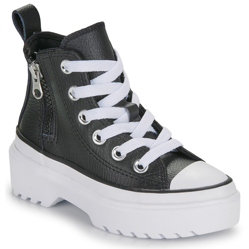 Scarpe bambini ragazza Converse  CHUCK TAYLOR ALL STAR LUGGED LIFT PLATFORM LEATHER  Nero Converse 194434521191