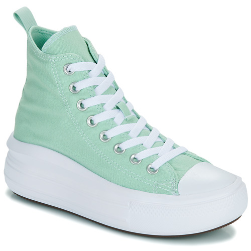 Scarpe bambini ragazza Converse  CHUCK TAYLOR ALL STAR MOVE PLATFORM  Verde Converse 194434641691